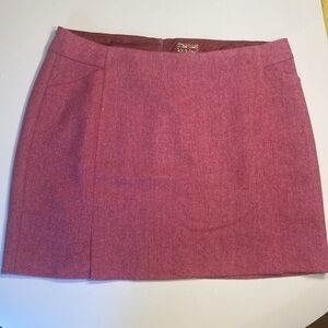 Boden pink British tweed skirt US 16